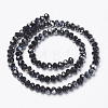Electroplate Opaque Glass Beads Strands X-EGLA-A034-P6mm-E18-2