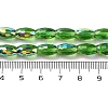 AB Color Plated Transparent Electroplate Beads Strands EGLA-H104-05E-4