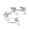 Butterfly Crystal Rhinestone Cuff Earrings for Girl Women Gift EJEW-F275-01A-P-3