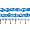 Transparent Electroplate Glass Beads Strands EGLA-N013-T6mm-B17-4