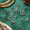 28Pcs 7 Styles Tibetan Style Alloy Stud Earring Findings TIBE-PH0002-61-4