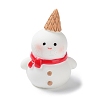 Christmas Themed Resin Snowman Figurine XMAS-PW0001-091D-1