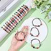 30Pcs Sports Theme Acrylic Beads Braided Bead Bracelets BJEW-BM00010-3