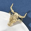Brass Cuff Rings RJEW-D341-01G-3