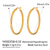 Stainless Steel Hoop Earrings CL5372-3-1