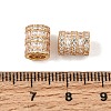 925 Sterling Silver Micro Pave Clear Cubic Zirconia Beads SE-CBAF1B2-16C-G-3
