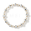 Glass Evil Eye Beaded Stretch Bracelets for Women Men VP6778-5-1
