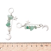 3 Pairs Brass Leverback Earrings EJEW-TA00792-4