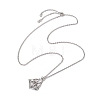 3Pcs 3 Sizes 304 Stainless Steel Cable Chain Macrame Pouch Slider Necklace Making NJEW-JN05068-2