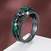 Alloy & Rhinestone Finger Rings FS-WG4F886-11-1