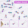 20Pcs Alloy Glue-on Flat Pad Bails for Pendant Making FIND-AR0002-69-4