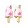 304 Stainless Steel Enamel Pendants STAS-K295-57G-01-1