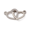Non-Tarnish 304 Stainless Steel Connector Charms STAS-E179-09P-1