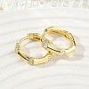 Brass Micro Pave Cubic Zirconia Hoop Earrings KK-CBA98BA-14G-2