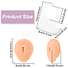 Soft Silicone Belly Button Flexible Model Body Part Displays with Acrylic Stands ODIS-WH0002-21-2