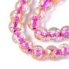 Crackle Transparent Glass Beads Strands GLAA-N030-8mm-01I-3