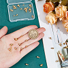 40Pcs 4 Styles Brass Charms KK-BC0013-80-3