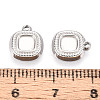 304 Stainless Steel Pendant Cabochon Settings STAS-T067-66P-3