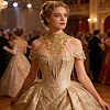 Gothic Polyester Lace Shoulder Chains for Wedding Dress AJEW-GA0010-27-4