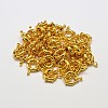 Rack Plating and PVD Vacuum Plating Brass Spring Ring Clasps KK-I598-12G-RS-2