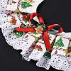 Cloth Pet's Christmas Lace Bandanas AJEW-D051-02-4