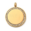 304 Stainless Steel Pendants STAS-F362-02G-1