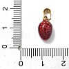 304 Stainless Steel Enamel Fruit Vegetable Charms STAS-F336-02D-G-3