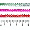 Transparent Painted Glass Beads Strands DGLA-A034-T4mm-A24-3