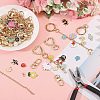 1 Bag DIY Keychain Kit DIY-GL0007-19A-5