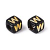 Opaque Acrylic Beads SACR-T035-20W-2