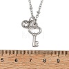 2Pcs 2 Styles 304 Stainless Steel Pendant Satellite Chain Necklaces NJEW-JN06495-02-5