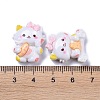 Opaque Cute Cat with Food Resin Decoden Cabochons X-RESI-B024-09-3