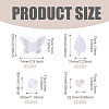 40Pcs 4 Styles Polyester Embroider Thread Iron on/Sew On Patches PATC-TA0001-45C-5