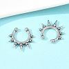 316 Stainless Steel Hoop Nose Rings AJEW-C044-05A-AS-2