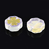 Transparent Spray Painted Glass Beads LAMP-N032-04-A06-1