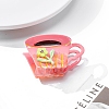 Teacup Shape Cellulose Acetate Claw Hair Clips PW-WGD4413-01-1