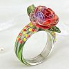 Handmade Lampwork Finger Rings WG782F0-01-2