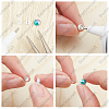 10Pcs 925 Sterling Silver Round Flat Pad Stud Earring Findings DIY-BBC0001-80-4