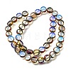 Electroplated Transparent Glass Beads Strands GL-CBA98F0-06C-01-3