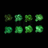 UV Plating Luminous Opaque Acrylic Beads SACR-T017-90M-3