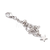 3Pcs 304 Stainless Steel Macrame Pouch Empty Stone Holder Pendant Decorations HJEW-JM04380-02-5