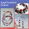 Independence Day Acrylic/ABS Plastic Imitation Pearl OACR-SP0001-66A-01-5