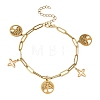 304 Stainless Steel Charm Bracelets BJEW-JB12820-1
