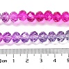 Transparent Painted Glass Beads Strands DGLA-A034-T8mm-A06-4