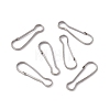 Non-Tarnish 304 Stainless Steel Push Gate Snap Keychain Clasp Findings STAS-G291-05P-01-3