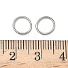 304 Stainless Steel Closed Jump Rings STAS-L300-001P-3