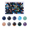 100Pcs 10 Style Natural Gemstone Beads G-KS0001-04-1