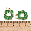 Christmas Alloy Enamel Pendants ENAM-I081-01KCG-03-3