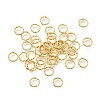 Brass Soldered Closed Rings KK-B147-05B-G-1