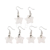 Natutal Quartz Crystal Dangle Earrings EJEW-F343-C06-1